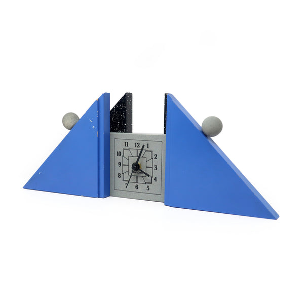 1980s French Postmodern Mantle Clock