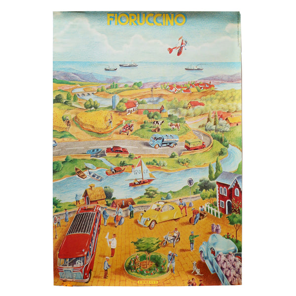 Vintage Fiorucci “Fioruccino” Illustrated Poster 1979
