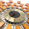 Mid-Century Modern Style Sunburst Atomic Wall Clock By Kenneth Wingard
