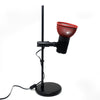 Vintage Red and Black Desk Lamp with Metal Shade