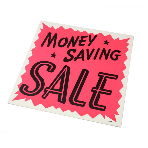 1960s Screen Printed "Money Saving Sale" Trade Sign
