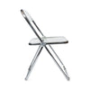 Pair of Plia Clear Folding Chairs by Giancarlo Piretti for Castelli