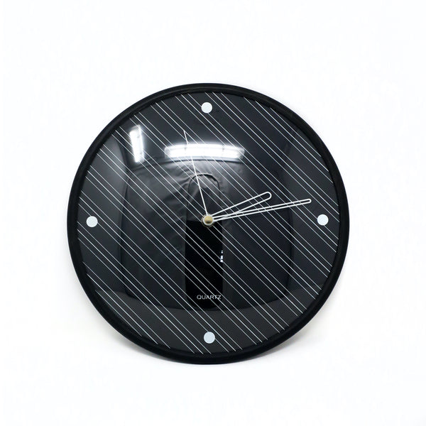 Postmodern Diagonal Pin Stripe Wall Clock by Baker Hart & Stuart
