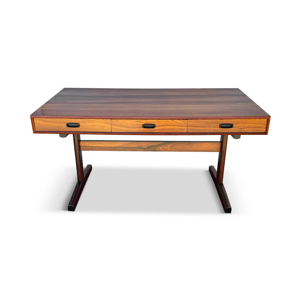 Vintage Scandinavian Modern Rosewood Desk by Ganddal Møbelfabrikk