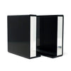 Pair of 1970s Black & Clear Lucite Bookends