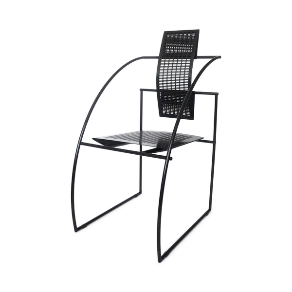 Postmodern Black Quinta Chair by Mario Botta for Alias (1985)