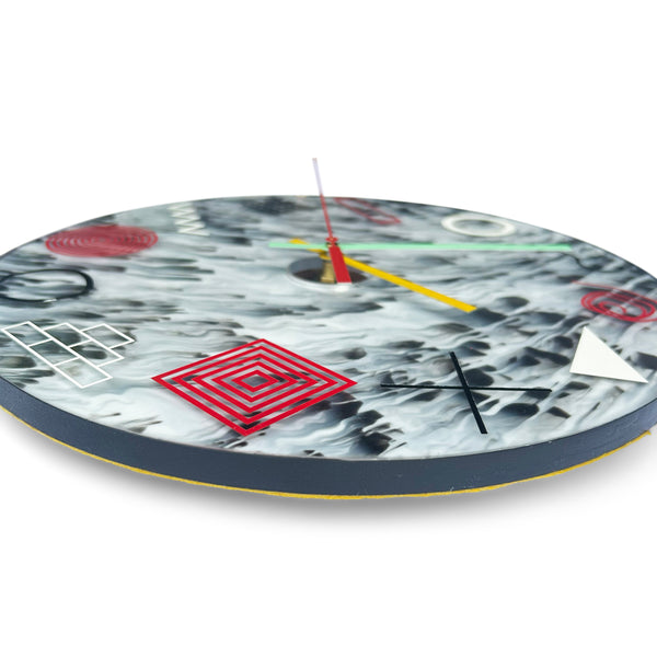 "WET" Wall Clock by Kim Mullis as Wilderness Bodies