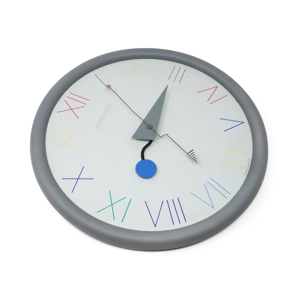 1980s Postmodern Canetti Wall Clock