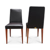 Pair of Brown Leather "Classic Chair" by Roberto Lazzeroni for Ceccotti Collezioni
