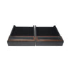 Pair of Mid-Century Modern Style Leather & Walnut Paper Tray