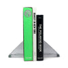 Vintage Triangular Cast Glass Bookends by Blenko