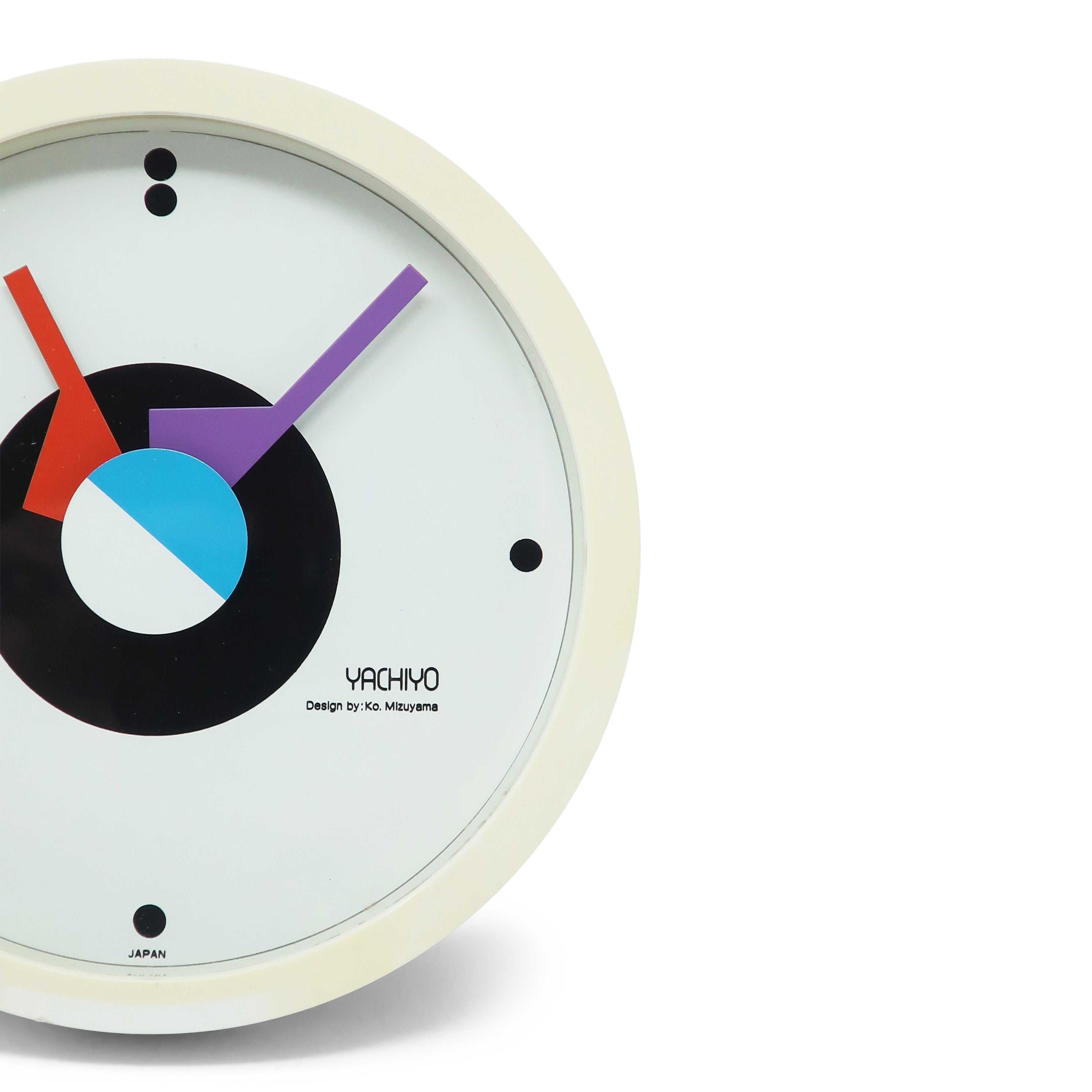 1980s Postmodern Wall Clock by Ko Mizuyama for Yachiyo