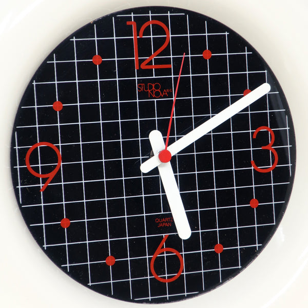 1980s Graphic Wall Clock by Studio Nova Japan