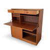 Scandinavian Modern Teak Drop Front Desk