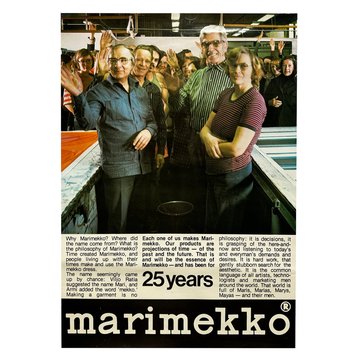 1970s 25th Anniversary Marimekko Poster | Tenon Design
