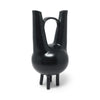 1990s Italian Bucchero Ceramic "Gubbio" Twin-Neck Vessel by Gio Ponti for Neoponti/Costantino