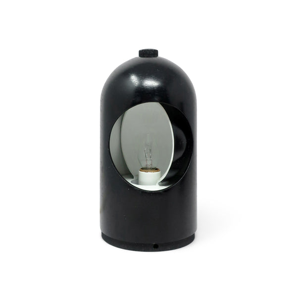 1970s Black Interplay 1 Table Lamp by Lightolier