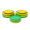 Green and Yellow Massimo Vignelli for Heller Plates - Set of 16