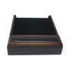 Pair of Mid-Century Modern Style Leather & Walnut Paper Tray