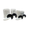 Italian Postmodern Marble Lidded Canisters - Set of Four