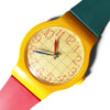 1980s Postmodern Wristwatch Wall Clock