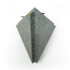 1980s Postmodern Triangular Mantel Clock with Splatter Finish