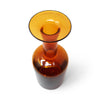 Set of Two Amber Glass Gulvvase Vases by Otto Brauer for Holmegaard