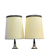 Pair of Mid Century Modern Spun Lucite Spaghetti Table Lamps