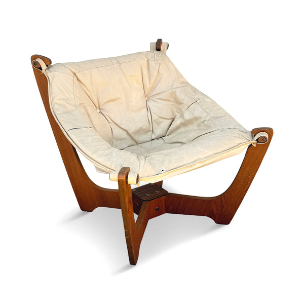 1970s Luna Lounge Chair by Odd Knutsen for Hjellegjerde Møbler