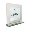 1980s Smoked Glass and Mirror Clock