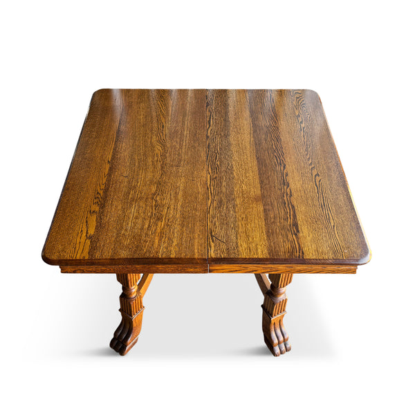 Mission Arts & Craft Style Oak Dining Table by Walter of Wabash