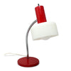 1960s Red & White Gooseneck Desk Lamp