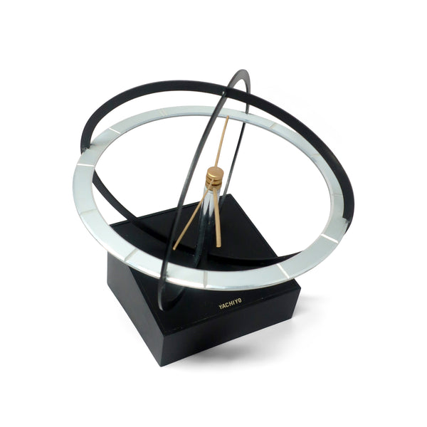 Mid-Century Modern Space Age Kinetic Desk Clock by Yachiyo