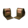 Pair of Vintage Copper and Brass Sculptural Bookends