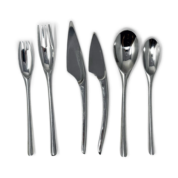 Instrumenta Stainless Steel Flatware by Lino Sabattini for Zani & Zani - Service for 8