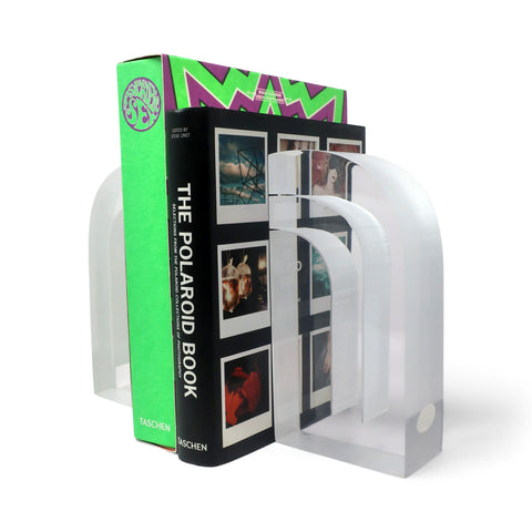 Astrolite Lucite Rainbow Bookends by Ritts Co. of Los Angeles