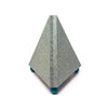 1980s Postmodern Triangular Mantel Clock with Splatter Finish