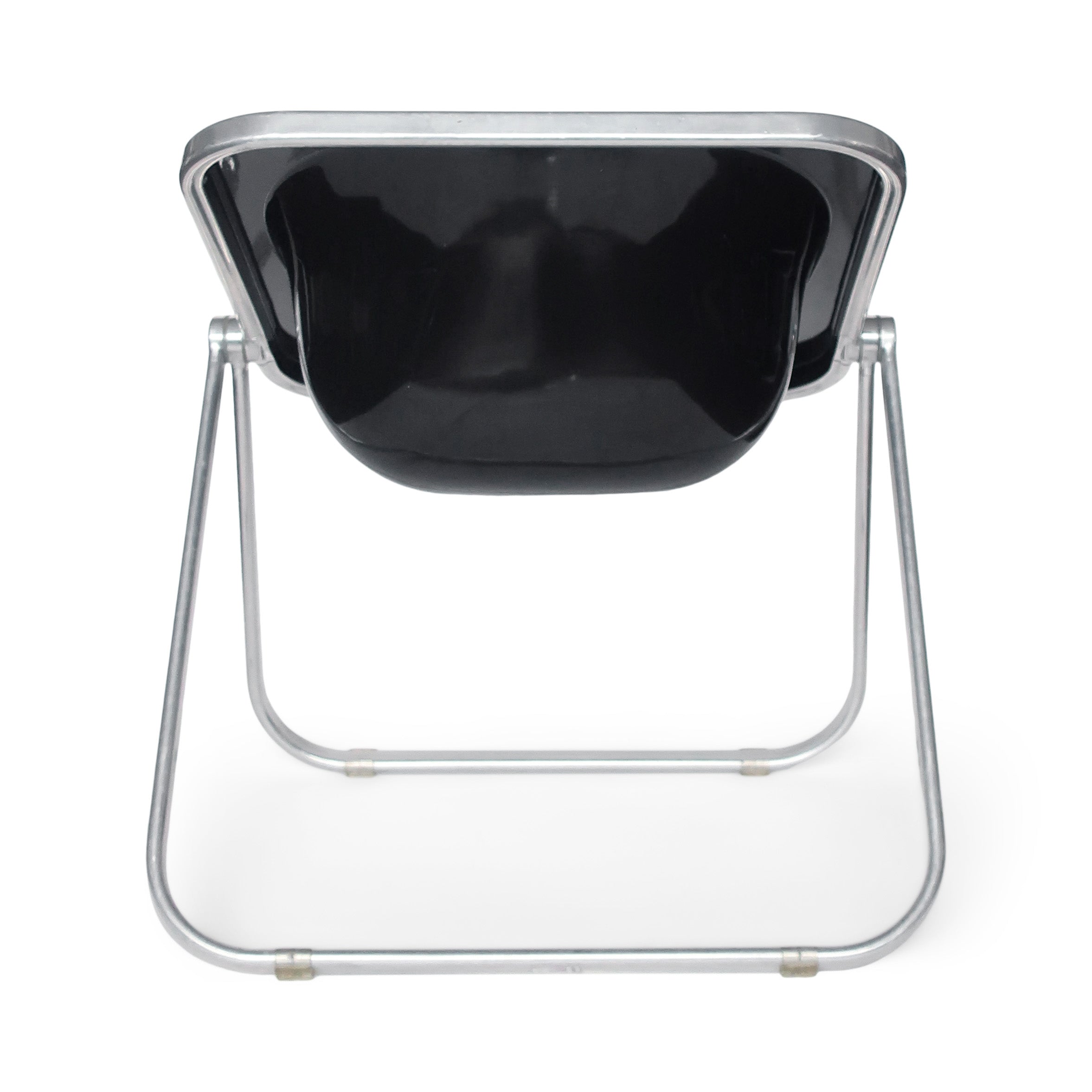 Pair of Black Plona Folding Chairs by Giancarlo Piretti for Castelli