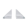 Vintage Triangular Cast Glass Bookends by Blenko