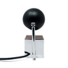 Silver and Black Lytegem Desk Lamp by Michael Lax for Lightolier