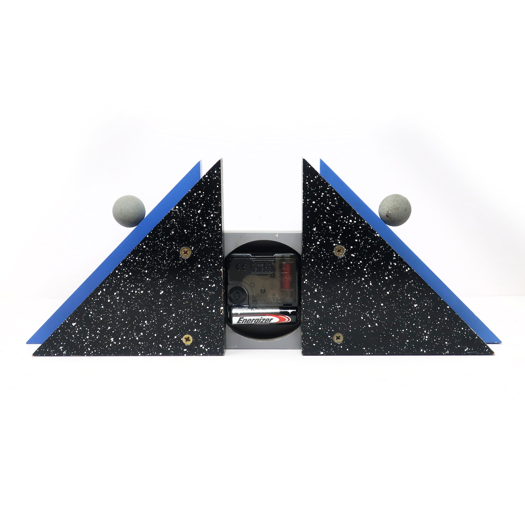 1980s French Postmodern Mantle Clock