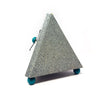1980s Postmodern Triangular Mantel Clock with Splatter Finish