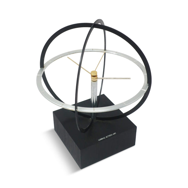 Vintage 1980s Lorenz Action Art Table/Wall Clock