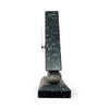 1980s Triangular Black Splatter Paint Desk Clock
