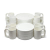 White Dinnerware by Vignelli for Heller - Set of 32