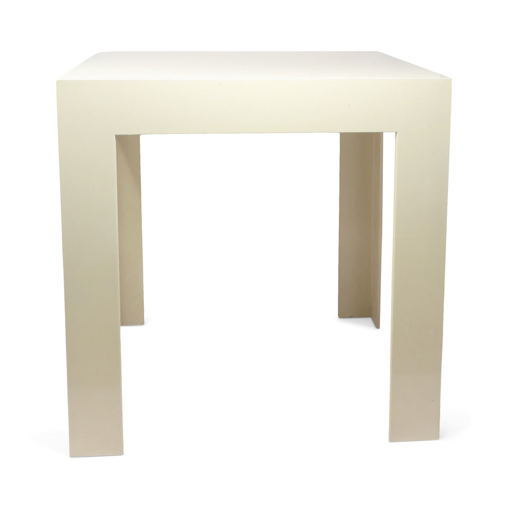 Vintage White Plastic Side Table