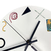 "MULTI-COLOR" Corian Wall Clock by Kim Mullis as Wilderness Bodies