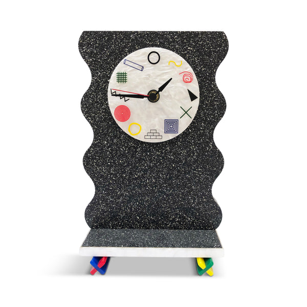 "WAVYBONE" Desk Clock by Kim Mullis as Wilderness Bodies