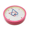 1980s Pink Funtime Heart Wall Clock by Canetti