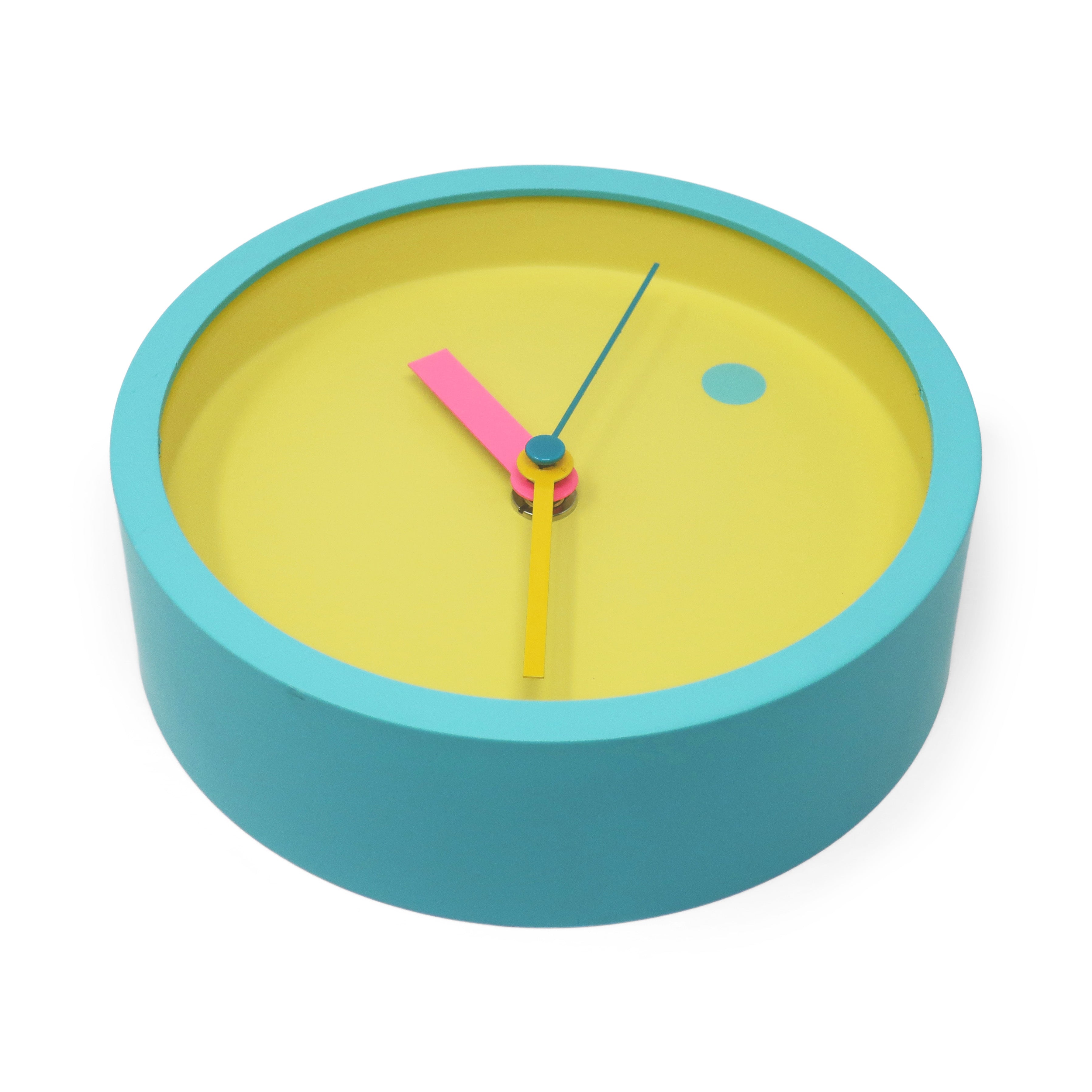 1980s Postmodern Pastel Wall Clock by Shohei Mihara for Wakita